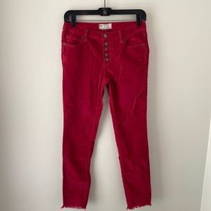 Free People Micro Corduroy Skinny Pants - size 25